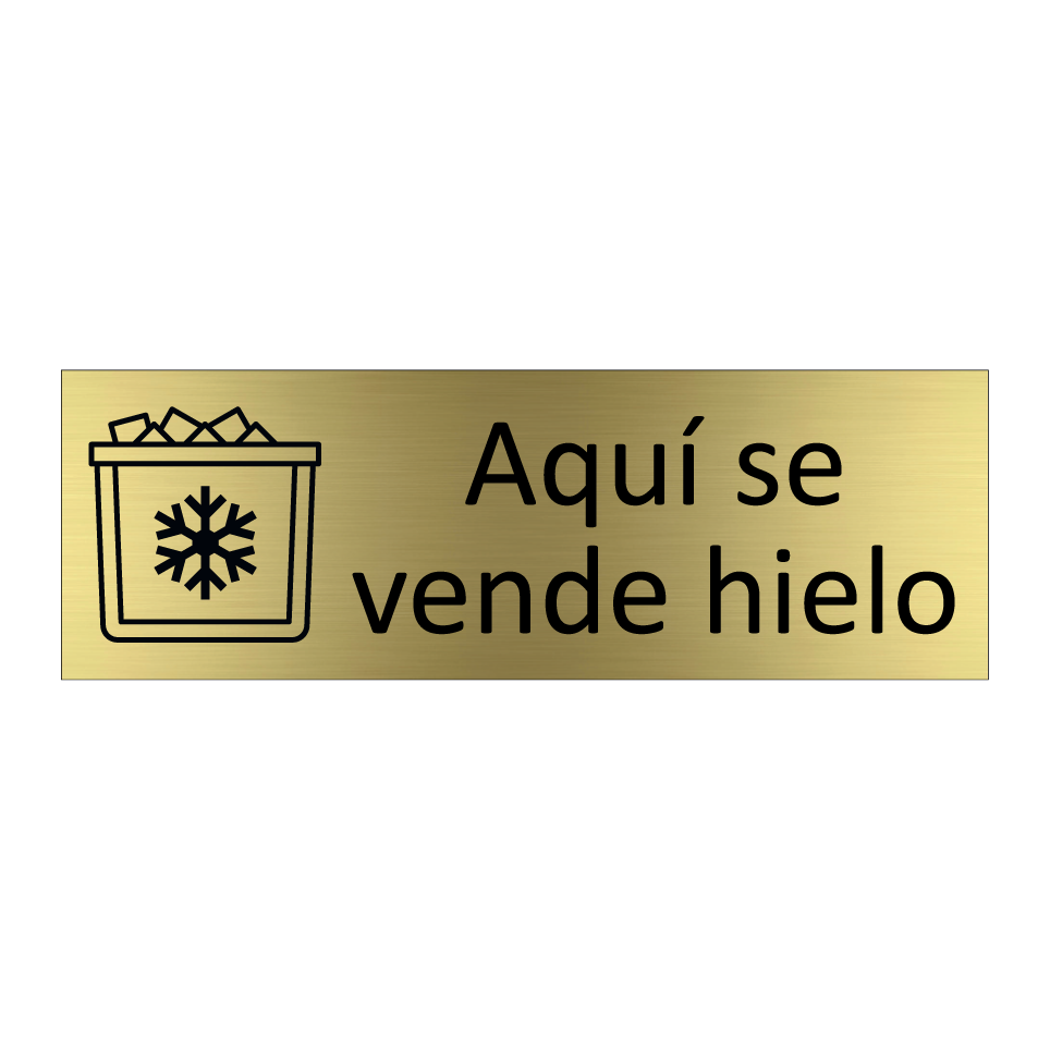 Aquí se vende hielo