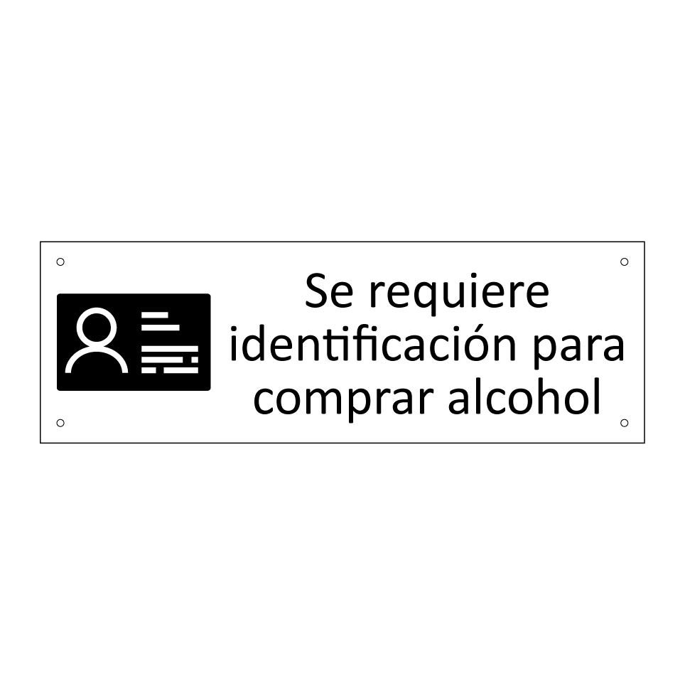 Se requiere identificación para comprar alcohol