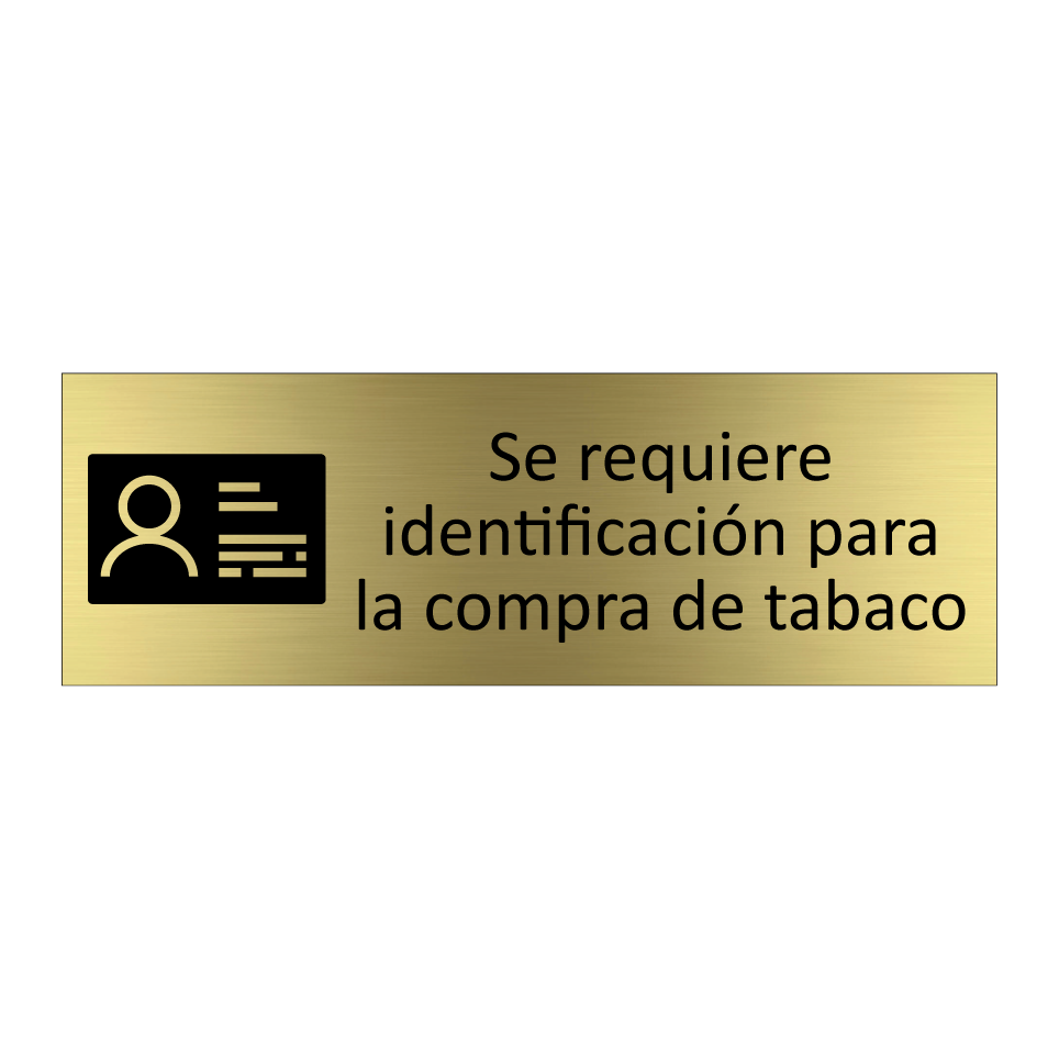 Se requiere identificación para la compra de tabaco