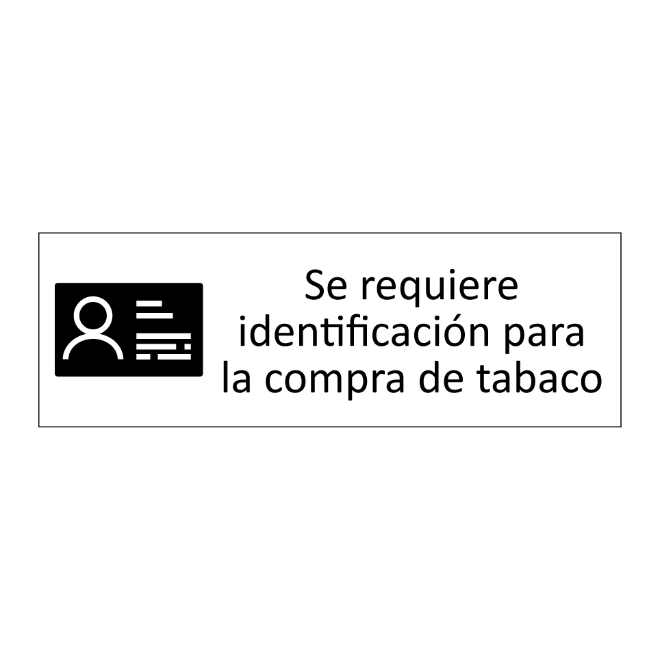Se requiere identificación para la compra de tabaco