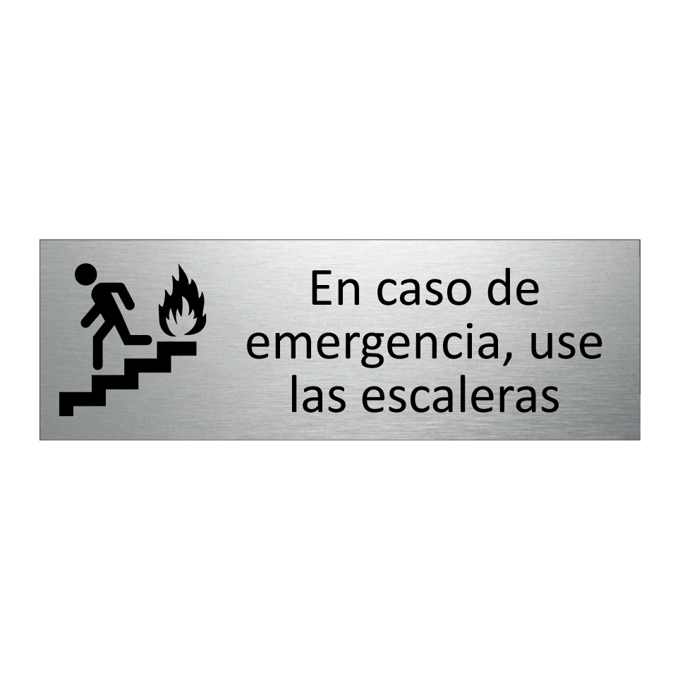 En caso de emergencia, use las escaleras