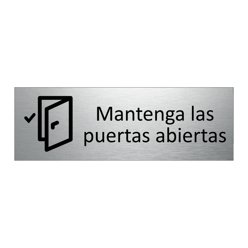 Mantenga las puertas abiertas