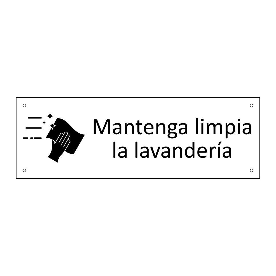 Mantenga limpia la lavandería