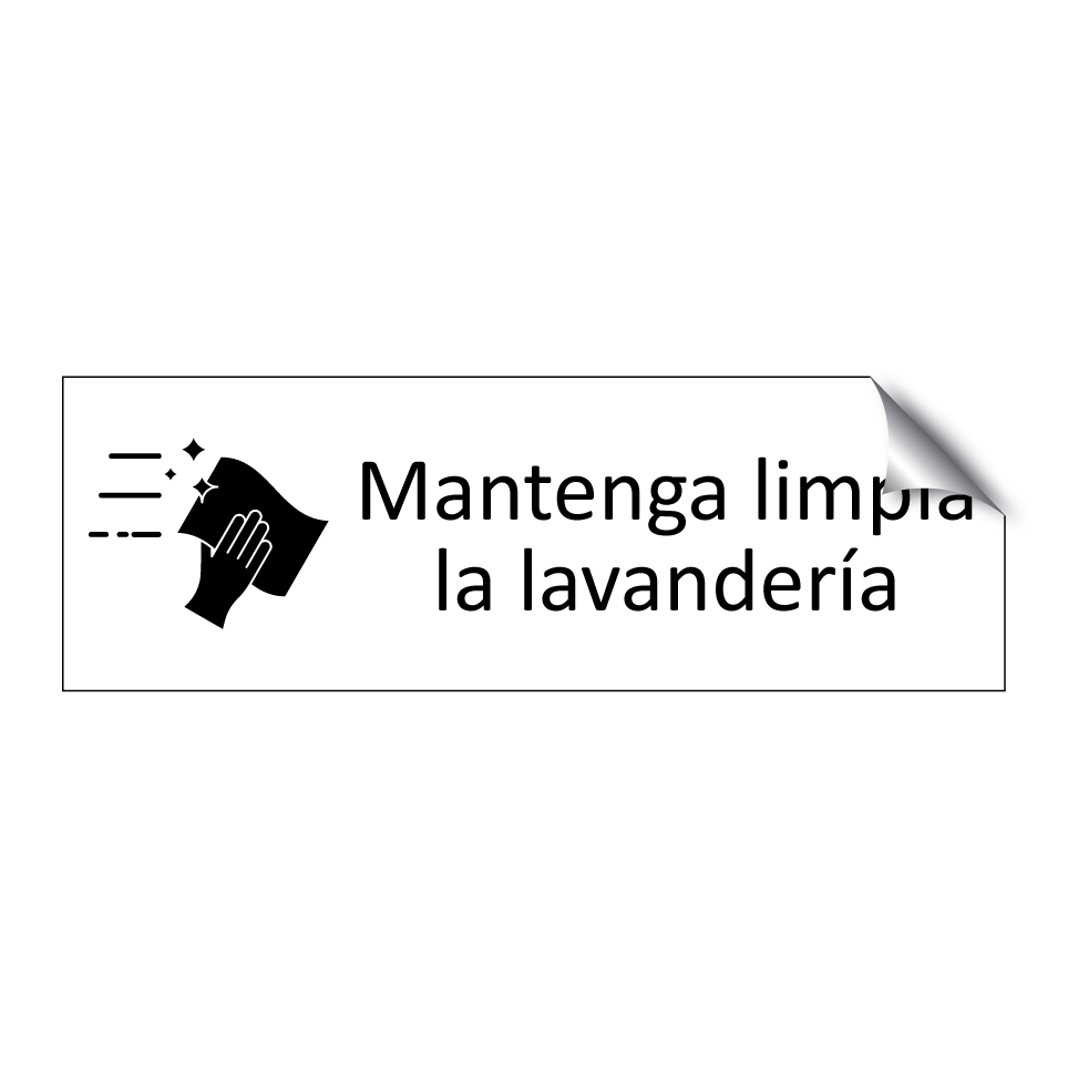 Mantenga limpia la lavandería