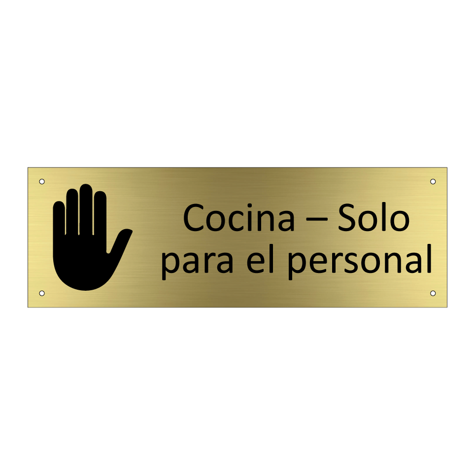 Cocina – Solo para el personal
