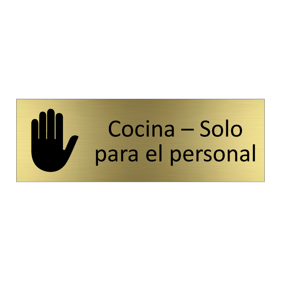 Cocina – Solo para el personal