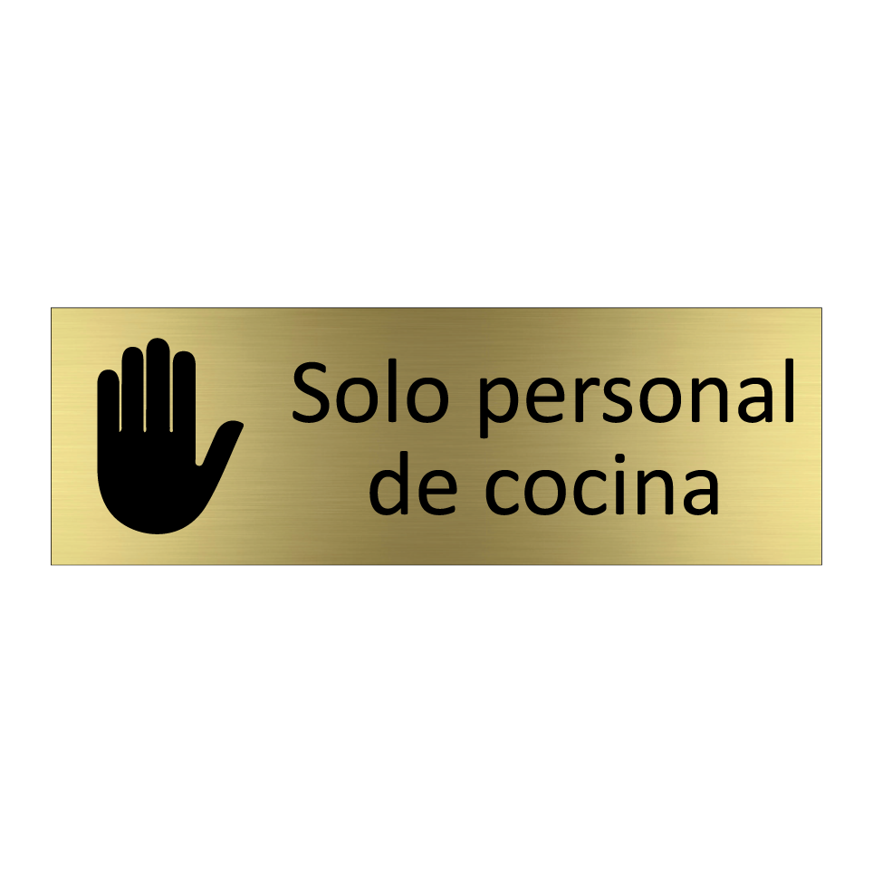Solo personal de cocina