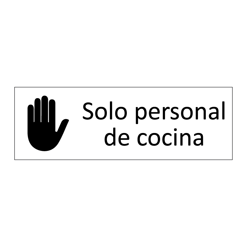 Solo personal de cocina