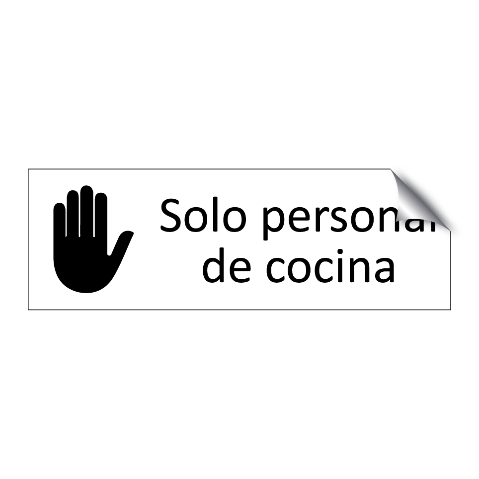 Solo personal de cocina