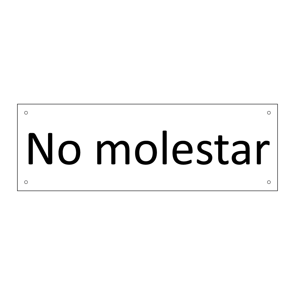 No molestar