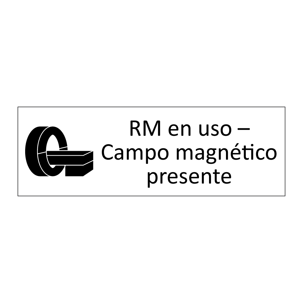 RM en uso – Campo magnético presente