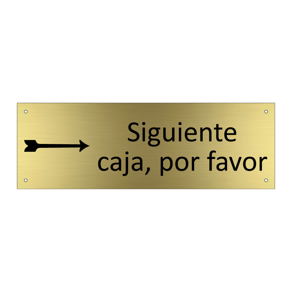Siguiente caja, por favor