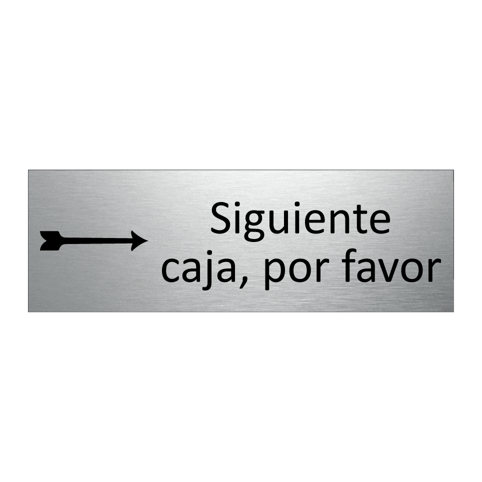 Siguiente caja, por favor