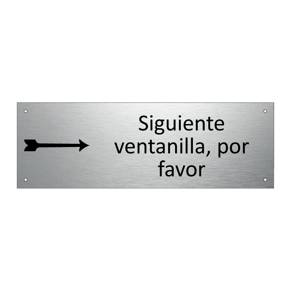 Siguiente ventanilla, por favor