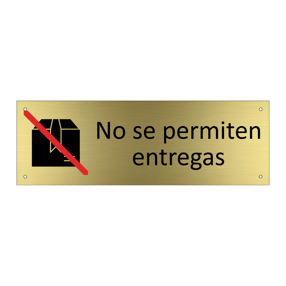 No se permiten entregas