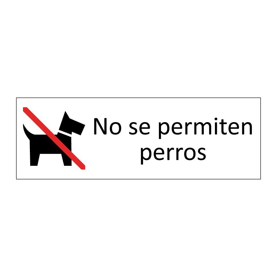 No se permiten perros