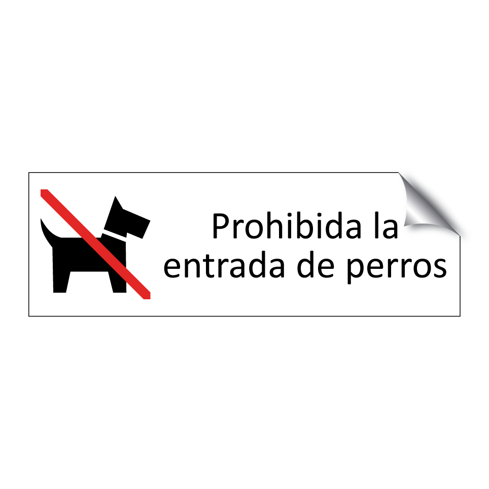 Prohibida la entrada de perros