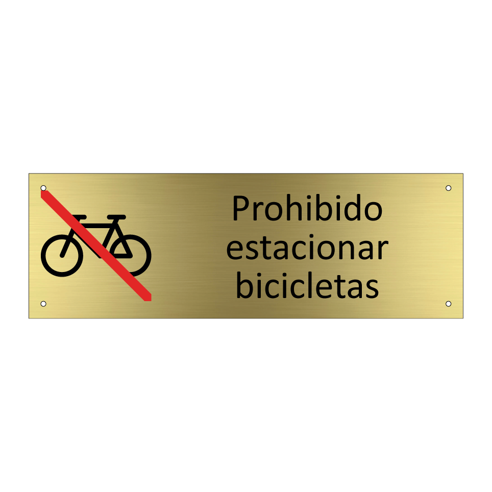 Prohibido estacionar bicicletas