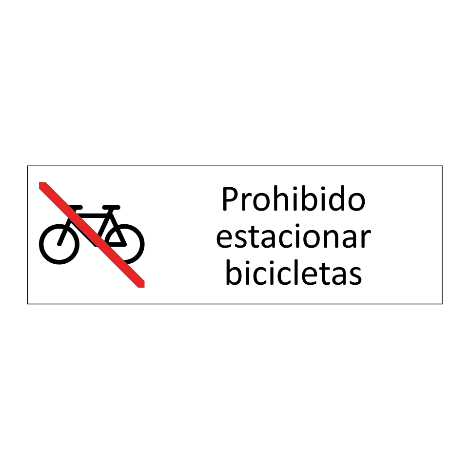 Prohibido estacionar bicicletas