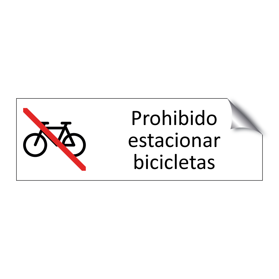 Prohibido estacionar bicicletas