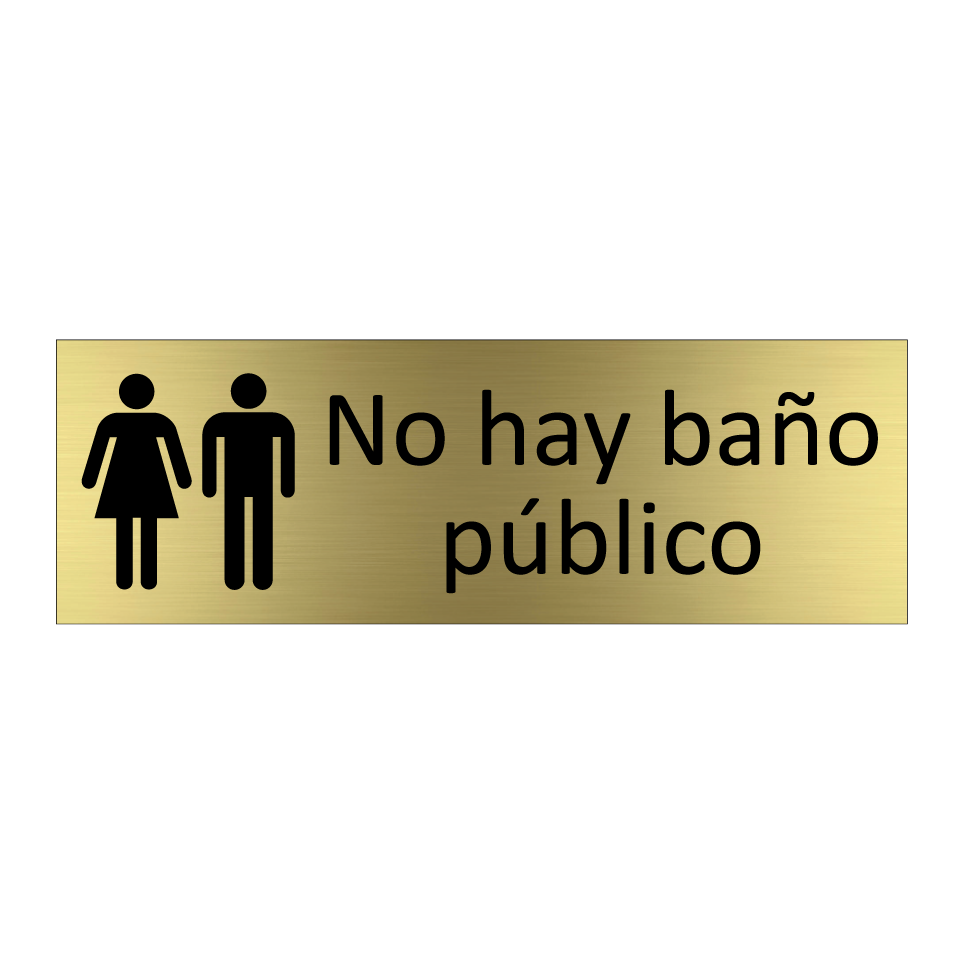 No hay baño público