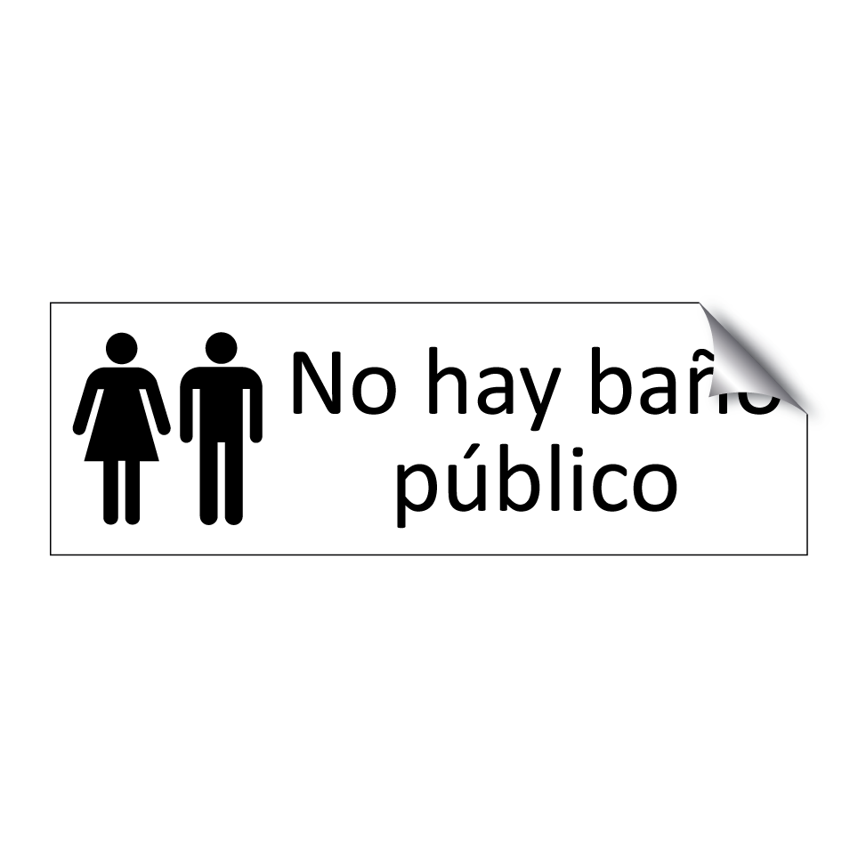 No hay baño público