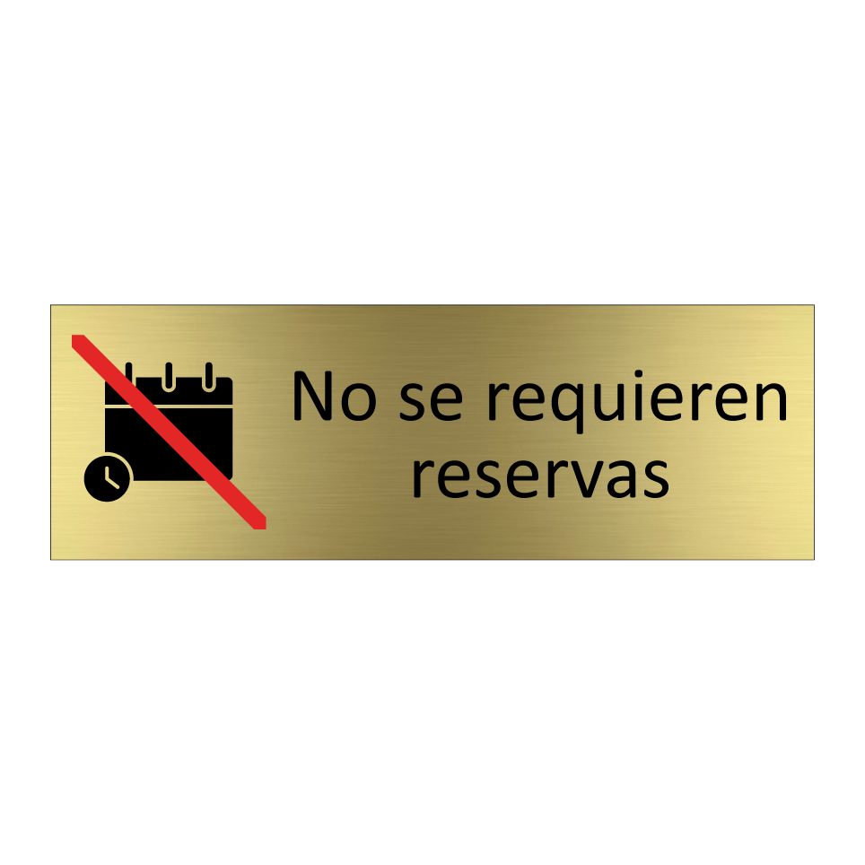 No se requieren reservas