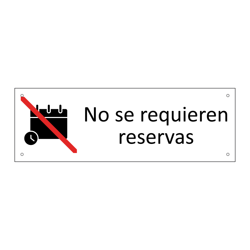 No se requieren reservas