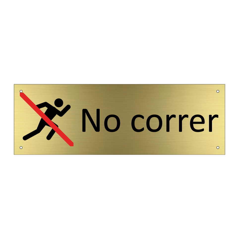 No correr
