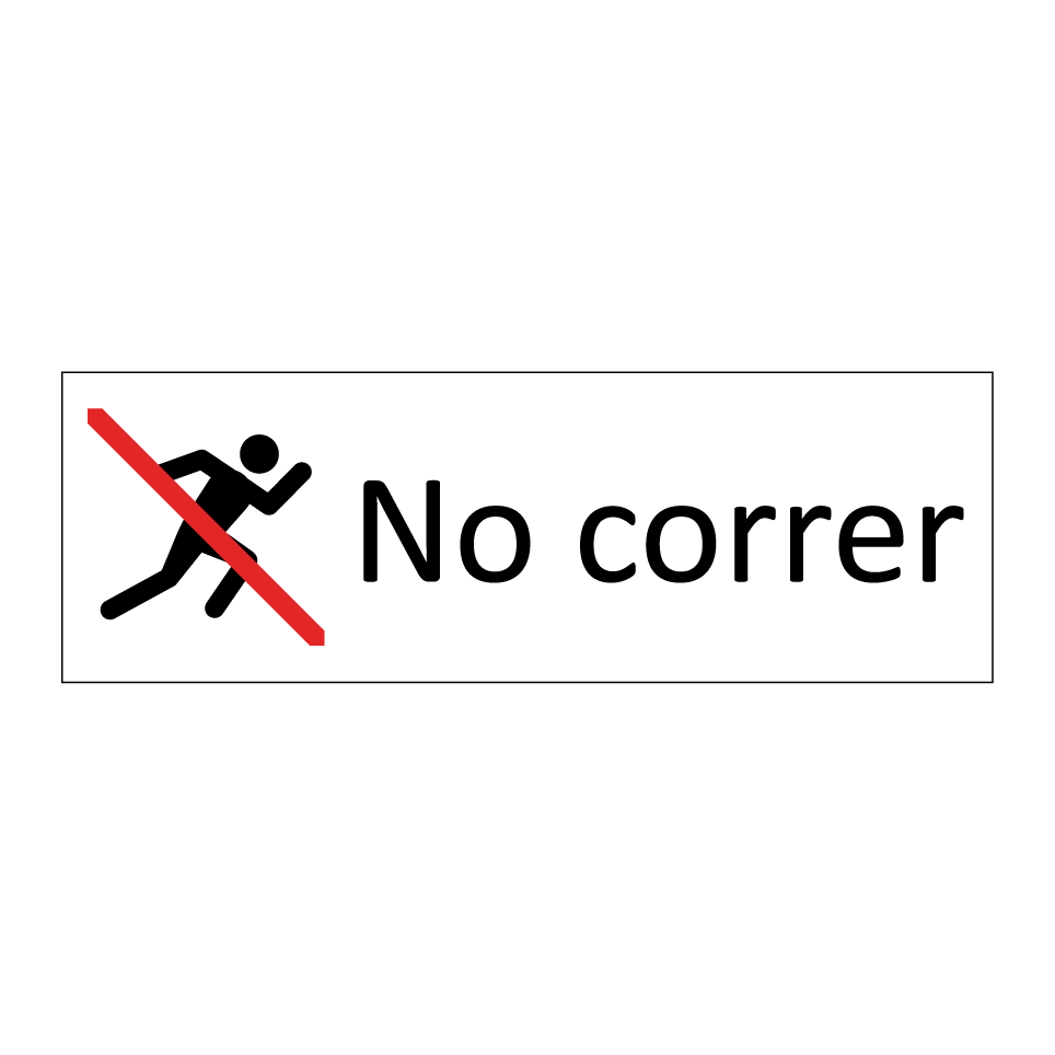 No correr