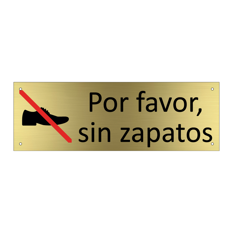 Por favor, sin zapatos