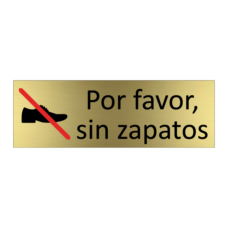 Por favor, sin zapatos