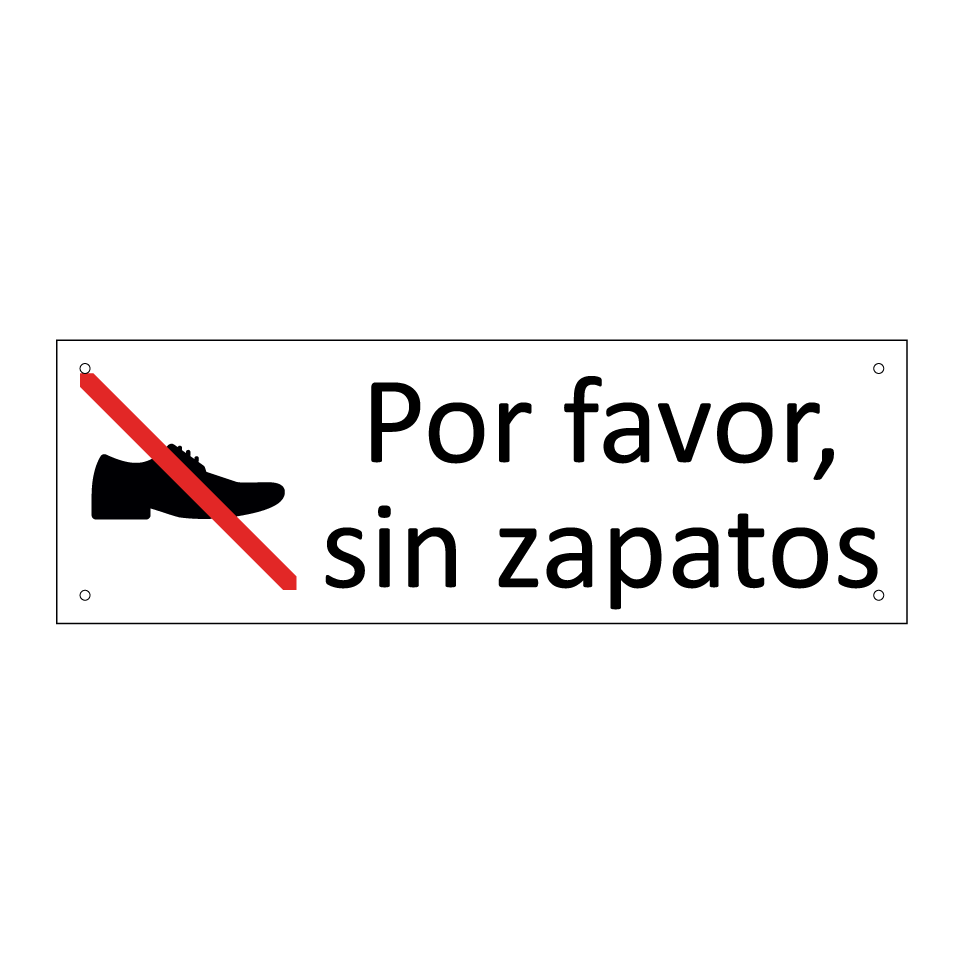 Por favor, sin zapatos