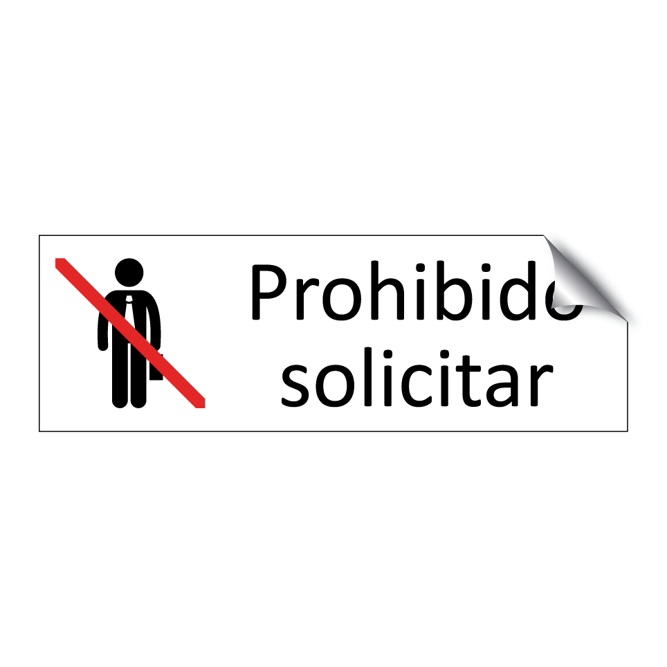 Prohibido solicitar