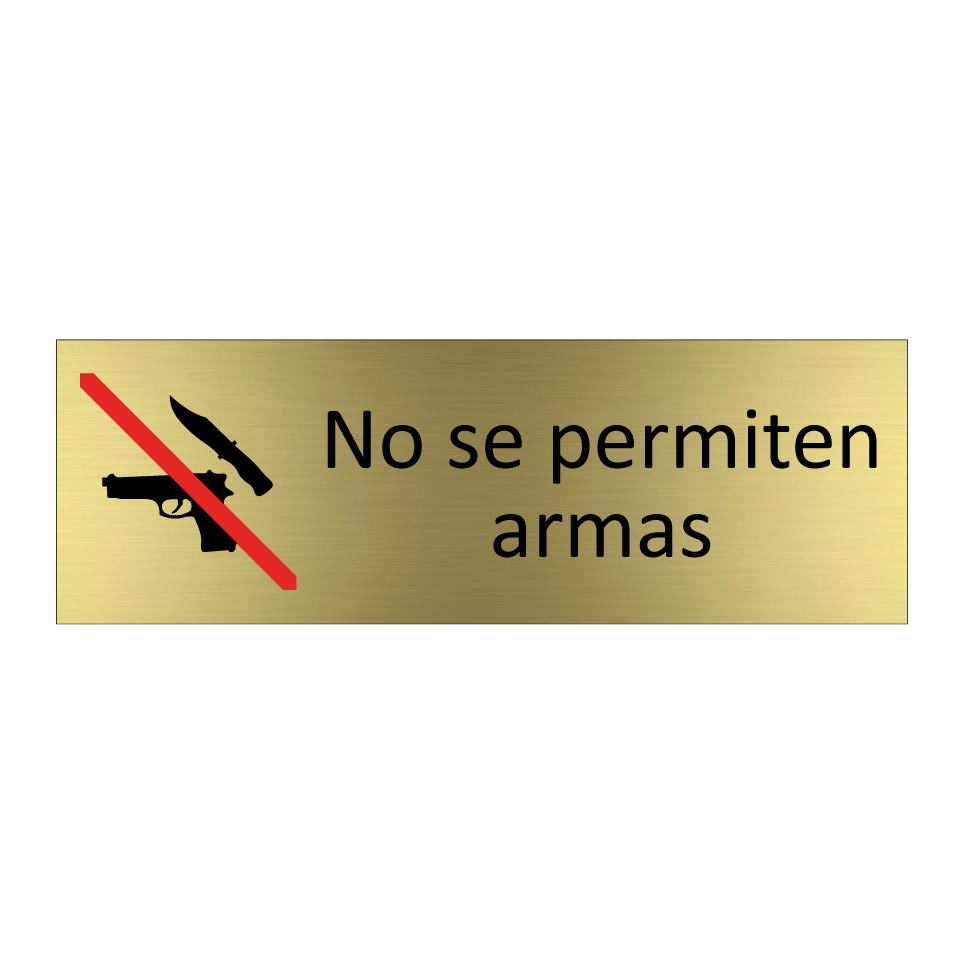 No se permiten armas