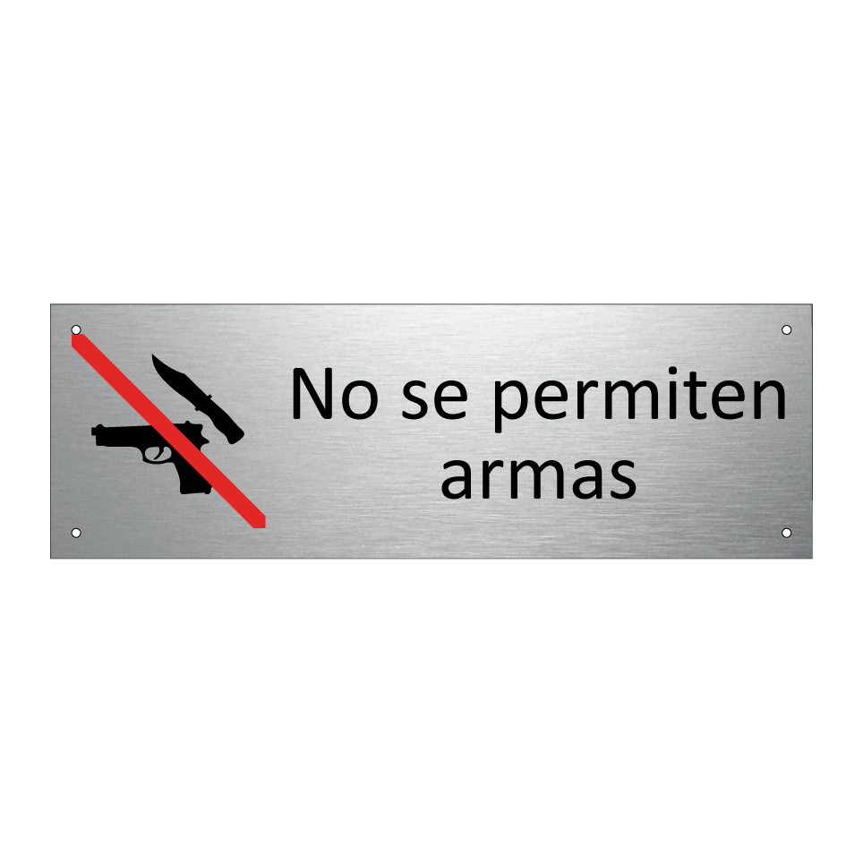 No se permiten armas