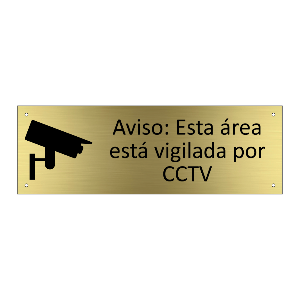 Aviso: Esta área está vigilada por CCTV