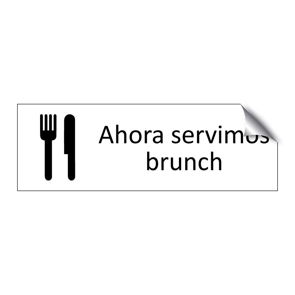 Ahora servimos brunch