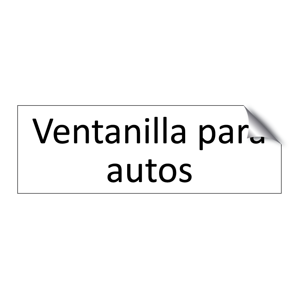 Ventanilla para autos