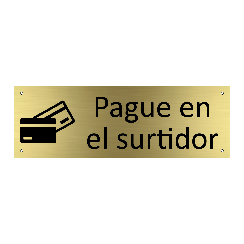 Pague en el surtidor