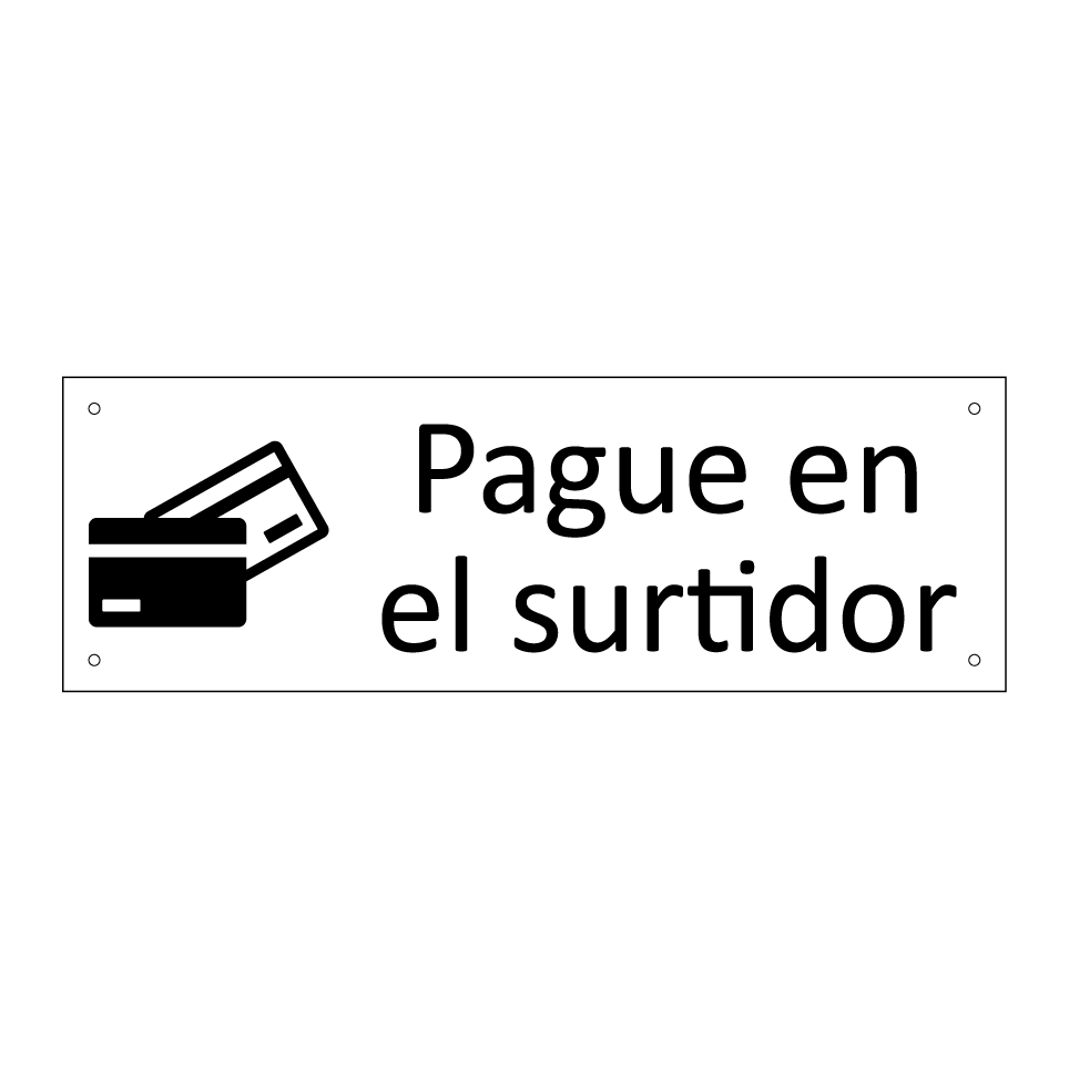 Pague en el surtidor