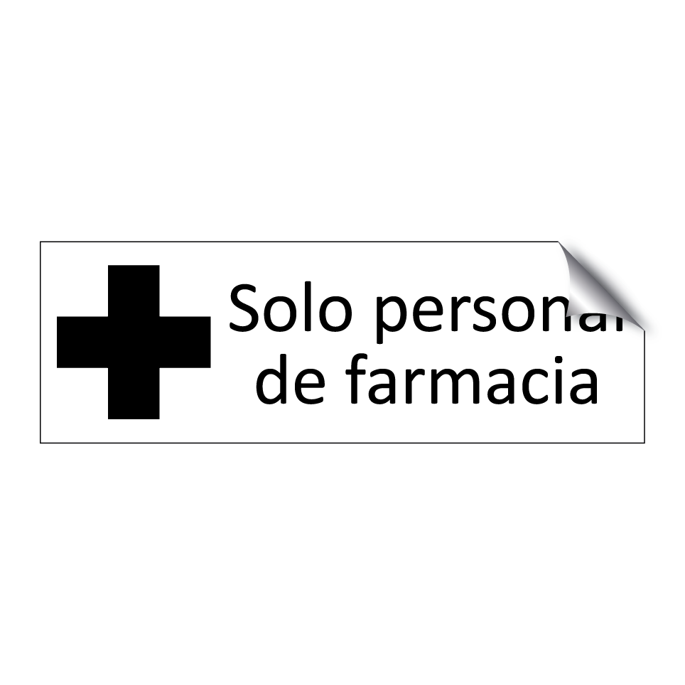 Solo personal de farmacia