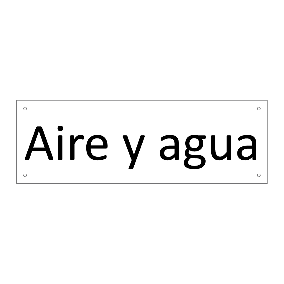Aire y agua