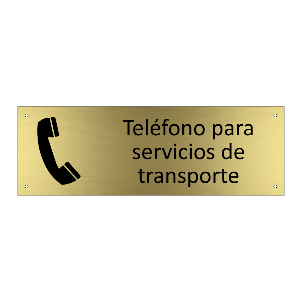 Teléfono para servicios de transporte