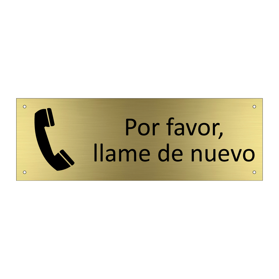 Por favor, llame de nuevo