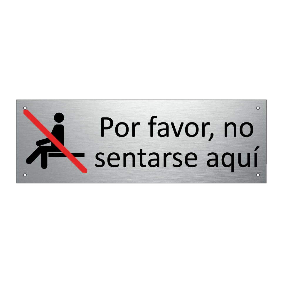 Por favor, no sentarse aquí