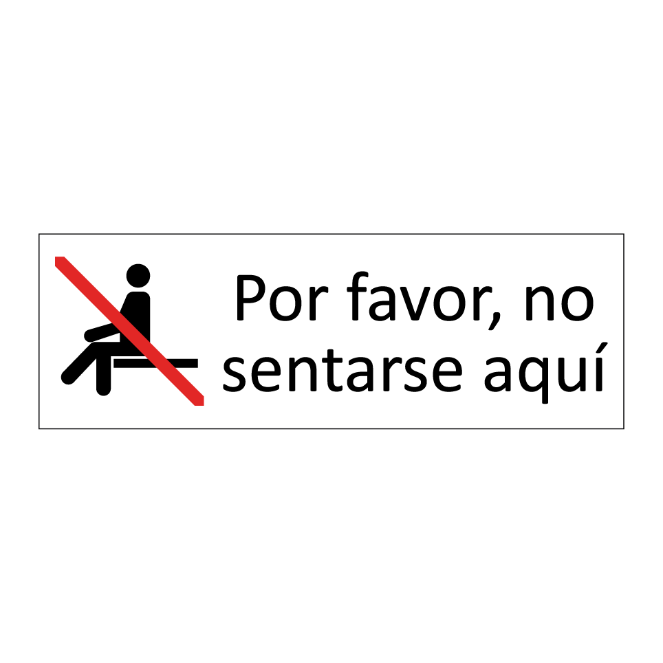 Por favor, no sentarse aquí