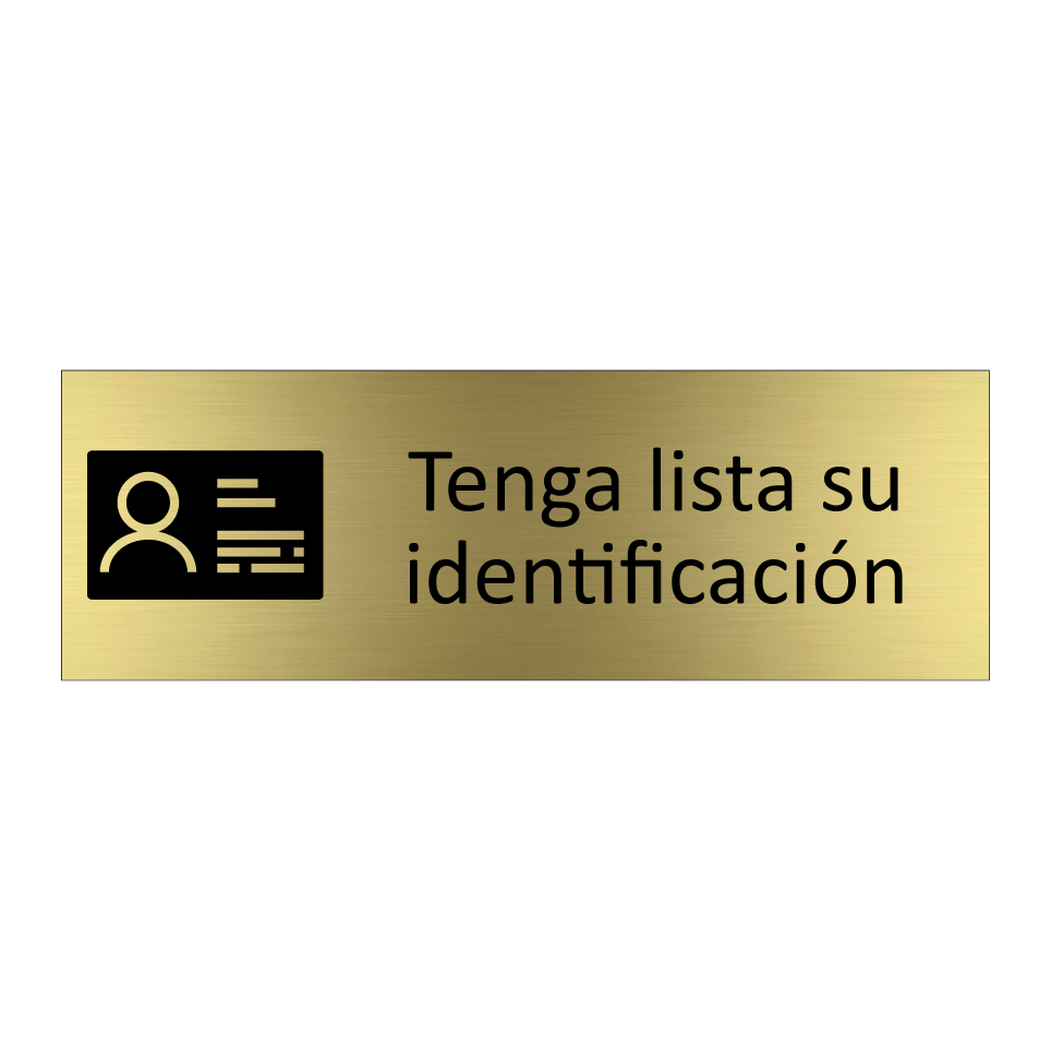 Tenga lista su identificación