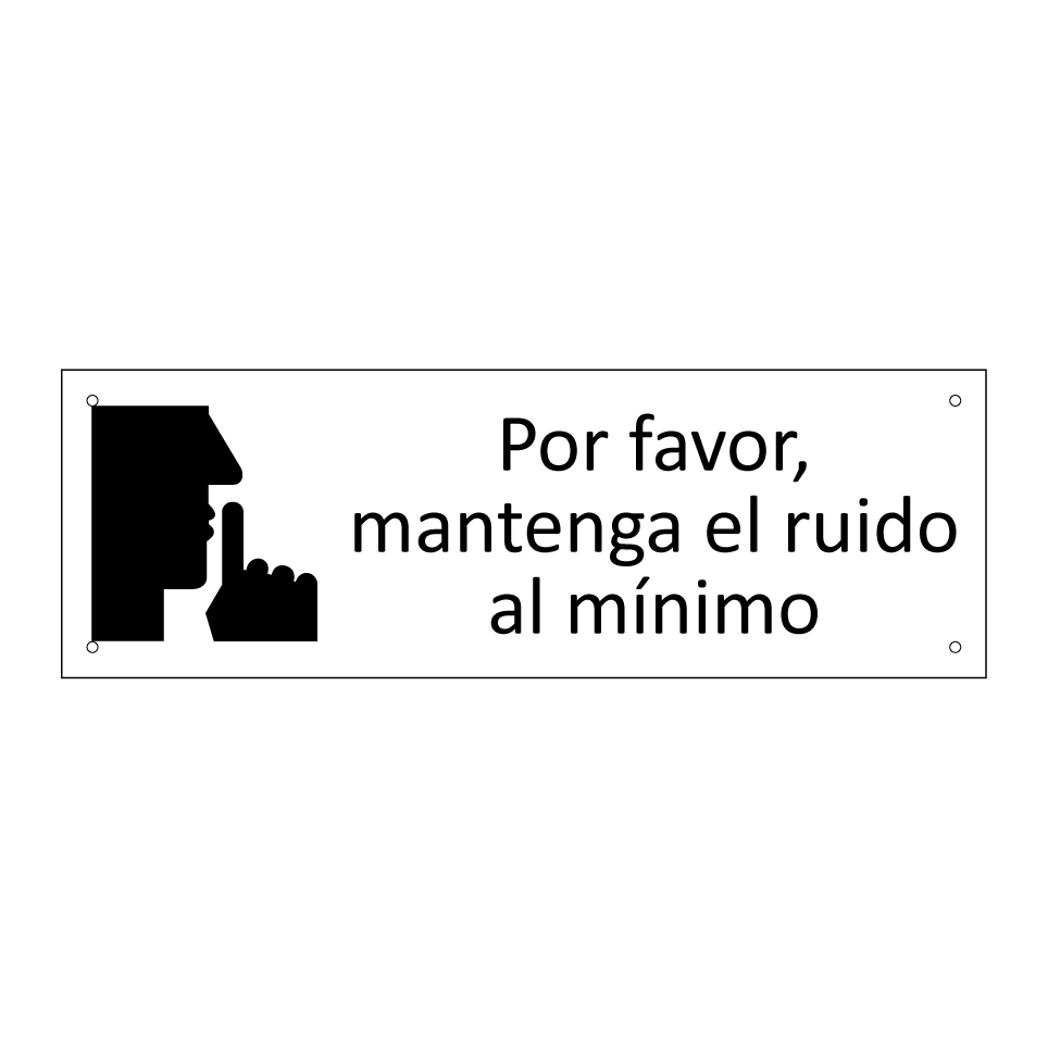 Por favor, mantenga el ruido al mínimo