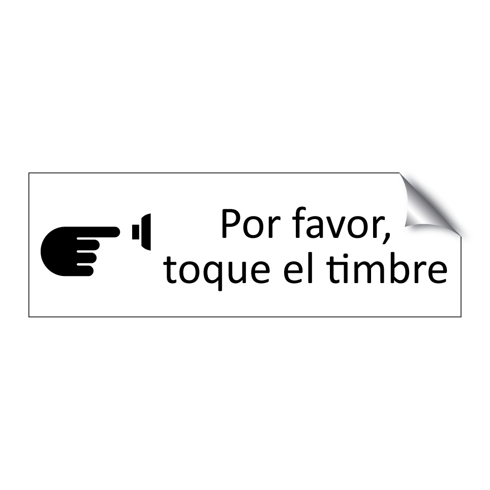 Por favor, toque el timbre